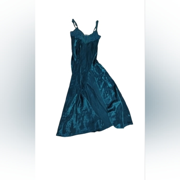 Victoria's Secret Dresses & Skirts - Vintage 1980s 1990s Victoria's Secret Gold Label Lace Midi Slip Dress
